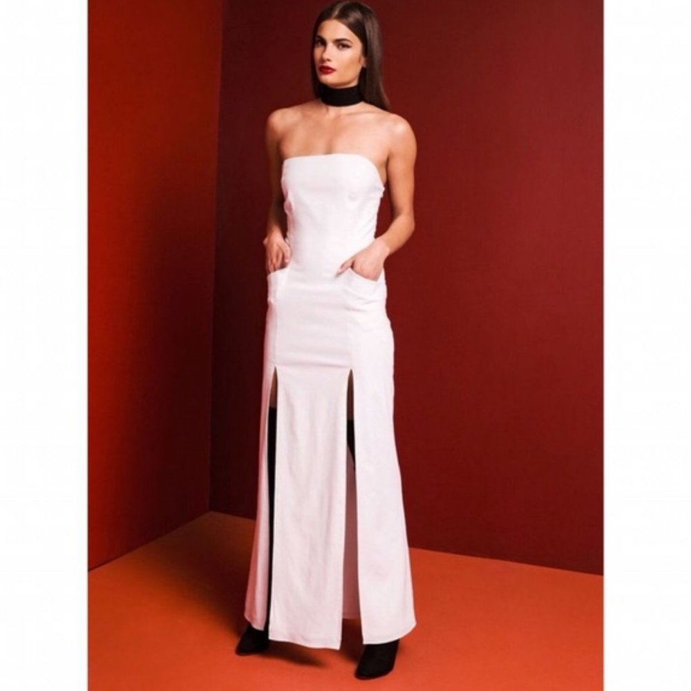 NWT Stone Cold Fox Primrose Gown- White Size 1- Orig $490